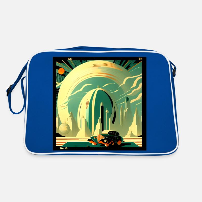 Nostalgische Zukunft Retro Tasche
