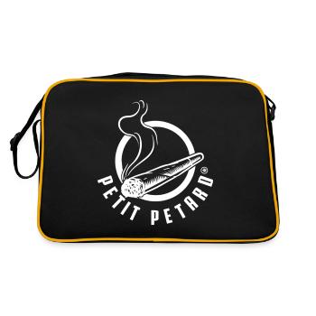 Petit petard - logo amusant parodie - Sac Retro - noir/or - Dos