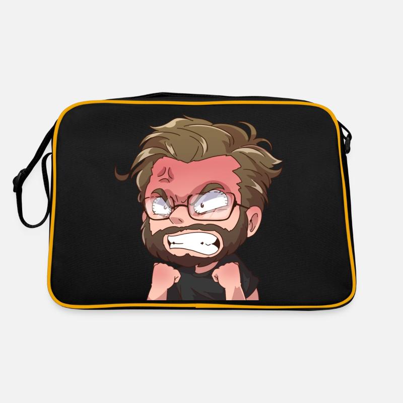 Angry Manny - Retro Bag - black/gold