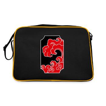 Manga-Kunst - Retro Tasche - Schwarz/Gold - Hinten