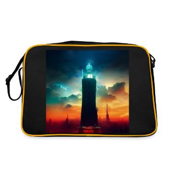 The tower - Retro Bag - black/gold - Back