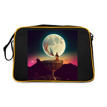 La Lune - Sac Retro - noir/or - Dos