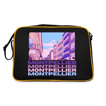 Montpellier - Retro Bag - black/gold - Back