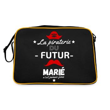La piraterie du futur marie - Sac Retro - noir/or - Dos