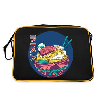 crazy ramen - Retro Bag - black/gold - Back