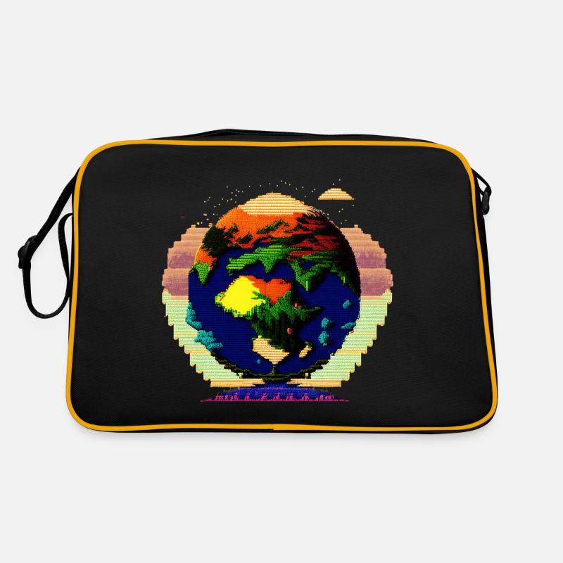 Die Erde in all ihren Zuständen Retro Tasche