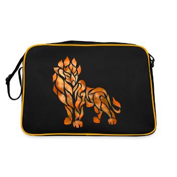Lion of Fire - Retro Bag - black/gold - Back