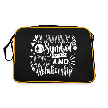 A Mother is a Symbol of true Love and Relationship - Retro Bag - black/gold - Back
