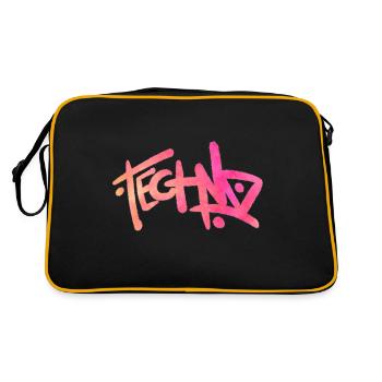 Techno tag - Sac Retro - noir/or - Dos