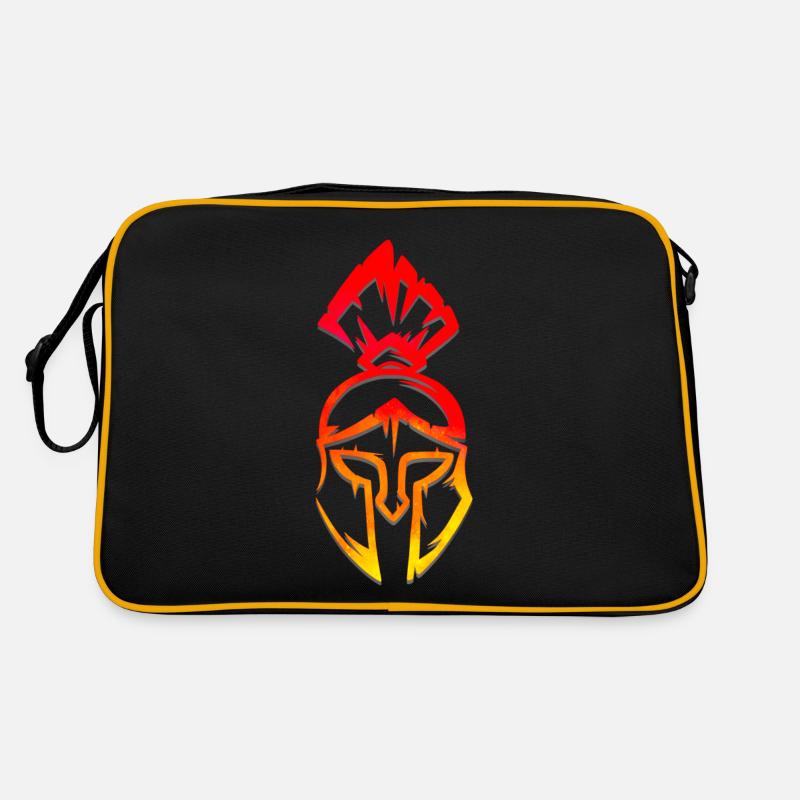 Sketchy sparta helmet Retro Bag