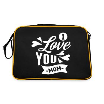 I Love You Mom - Retro Bag - black/gold - Back