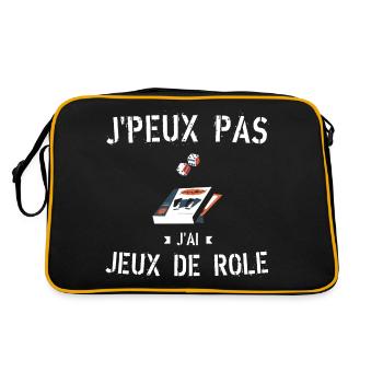 J Peux Pas J ai Jeux de Rôle - Sac Retro - noir/or - Dos