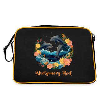 Récif Montgomery - Sac Retro - noir/or - Dos