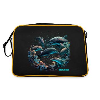 RÉCIF DE NINGALOO - Sac Retro - noir/or - Dos