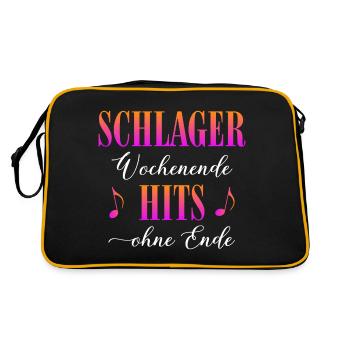 Week-end Schlager - Sac Retro - noir/or - Dos