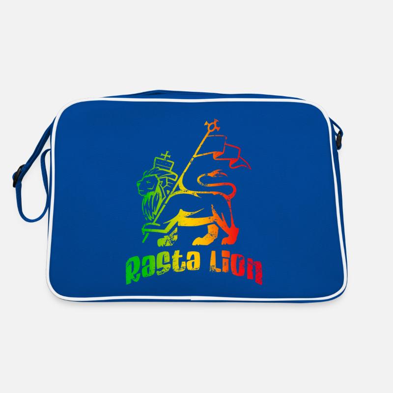 Rasta-Löwe Retro Tasche