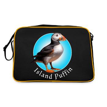 Island Puffin - Retro Bag - black/gold - Back