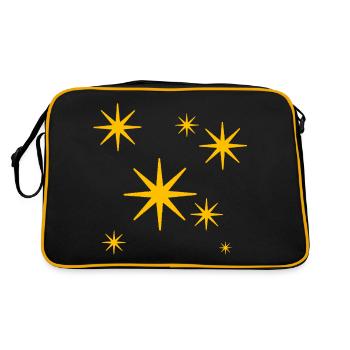 Sterntaler Sternchen Glück 7 seven yellow stars - Retro Bag - black/gold - Back