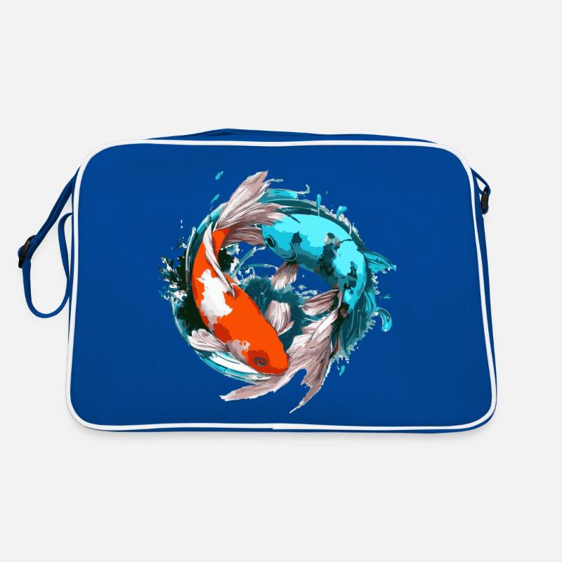 Koi Karpfen Harmonie Retro Tasche