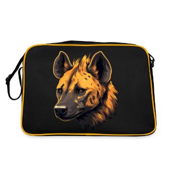 HYÈNE - Sac Retro - noir/or - Dos