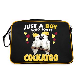 Juste un garçon qui aime le cacatoès - Sac Retro - noir/or - Dos