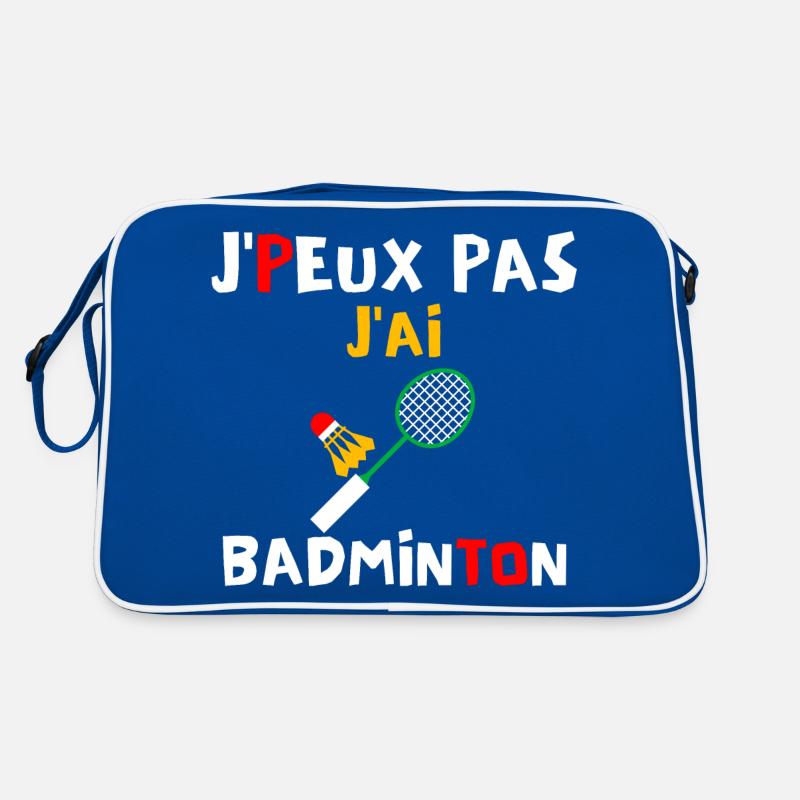 J peux pas j ai badminton Sac Retro