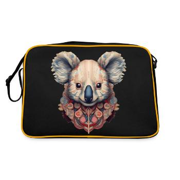 Image indienne Koala - Sac Retro - noir/or - Dos