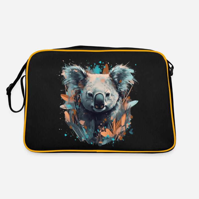 Koala Bear in Eucalyptus trees Retro Bag
