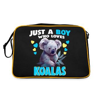 Juste un garçon qui aime les koalas - Sac Retro - noir/or - Dos
