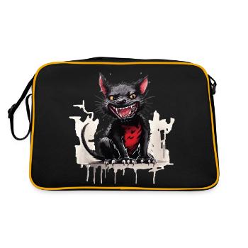 Diable de Tasmanie mignon - Sac Retro - noir/or - Dos