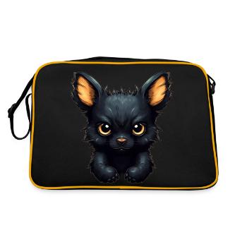Super cute Dog - Retro Tasche - Schwarz/Gold - Hinten