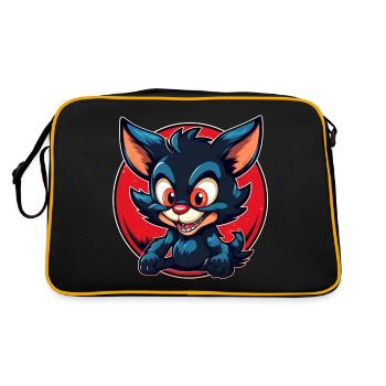 Diable de Tasmanie super mignon - Sac Retro - noir/or - Dos