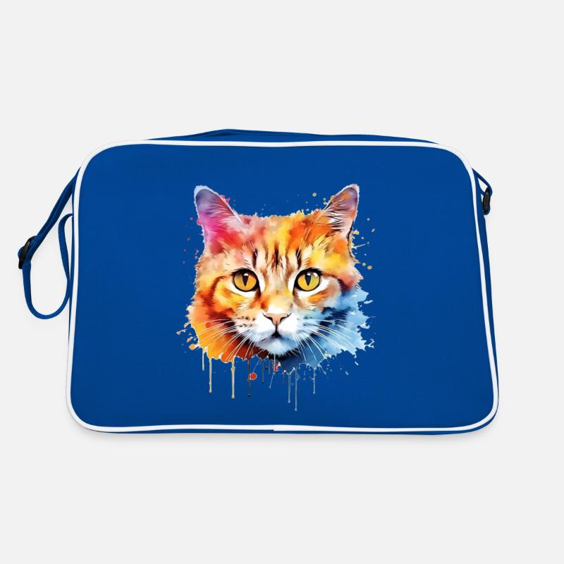 Britisch Kurzhaar Katze Retro Tasche