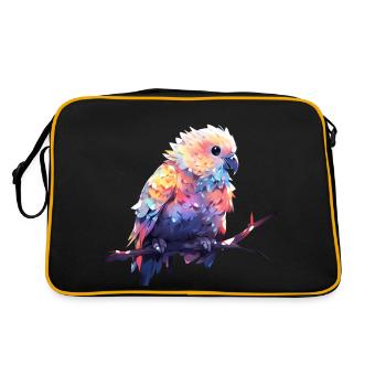 Perroquet mignon - Sac Retro - noir/or - Dos
