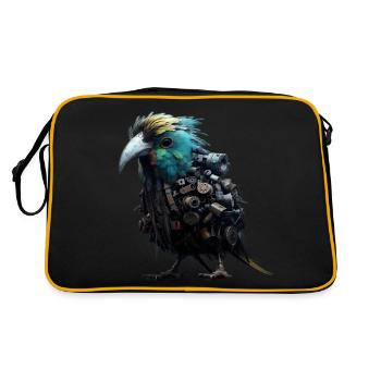 Oiseau Steampunk - Sac Retro - noir/or - Dos