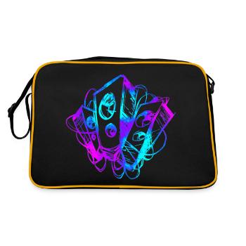 Boom free party sketchy - Retro Bag - black/gold - Back
