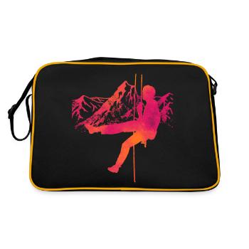 Escalade climb art grimpeuse / grimpeur - Sac Retro - noir/or - Dos