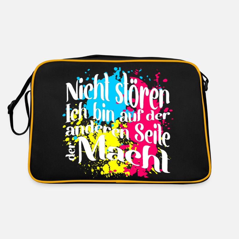 Ich bin auf der andern Seite der Macht Retro Tasche