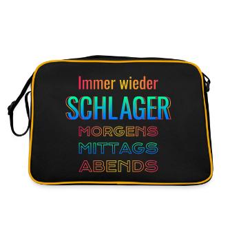 Schlager encore et encore - Sac Retro - noir/or - Dos