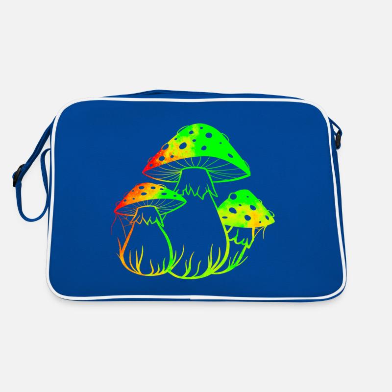 Neon-Pilze Retro Tasche