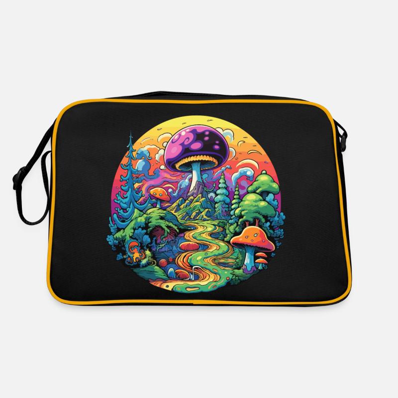 Psychedelic mushrooms Retro Bag