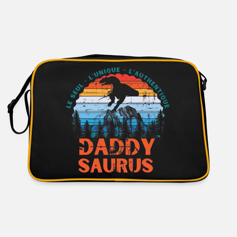 Papa Saurus Retro Tasche