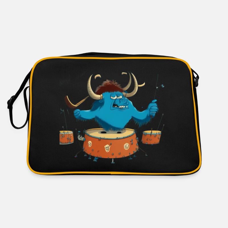 Buffalo on drums Retro Bag