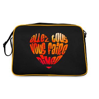 Allez tous vous faire aimer - Sac Retro - noir/or - Dos