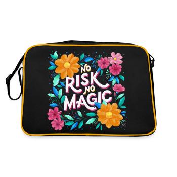 Magic and flowers - Retro Bag - black/gold - Back