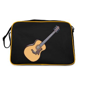 Acoustic Guitar - Retro Bag - black/gold - Back