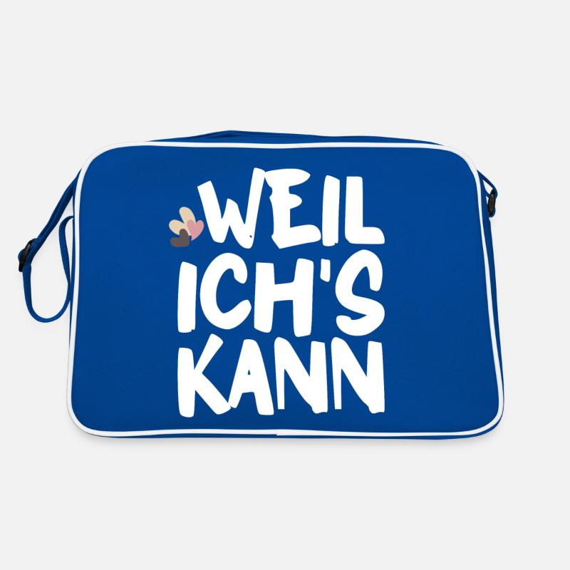 Weil ich's kann Retro Tasche