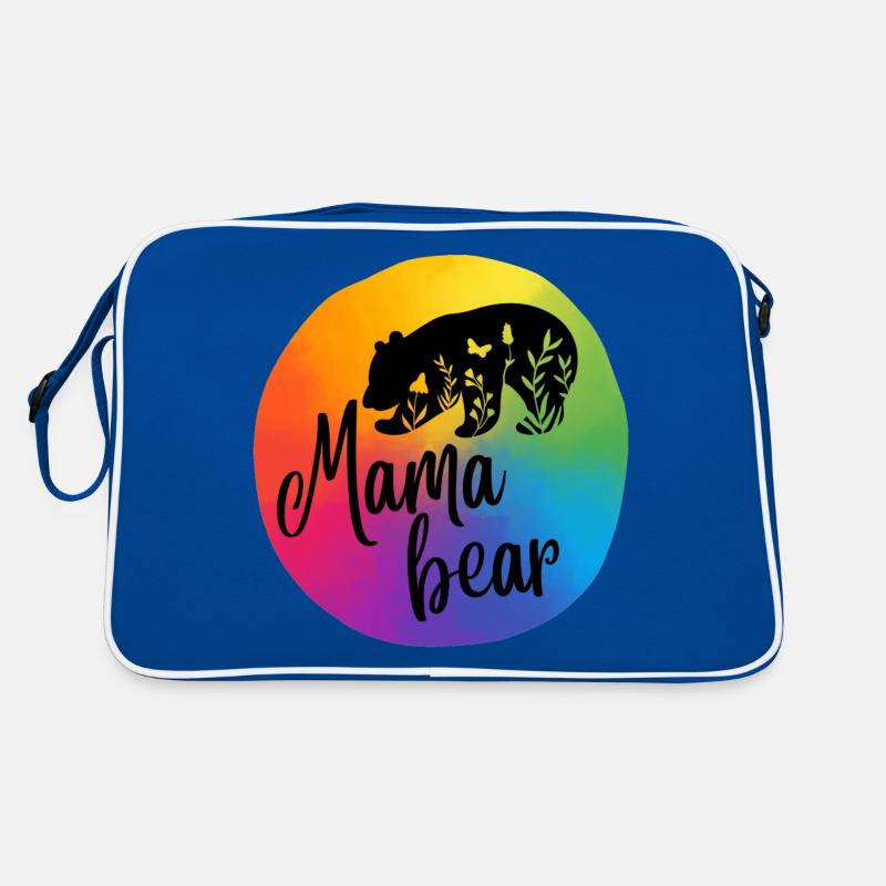 Mamabär, Regenbogen Retro Tasche