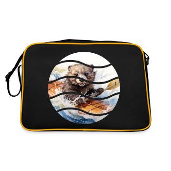 Canot Loutre de mer - Sac Retro - noir/or - Dos
