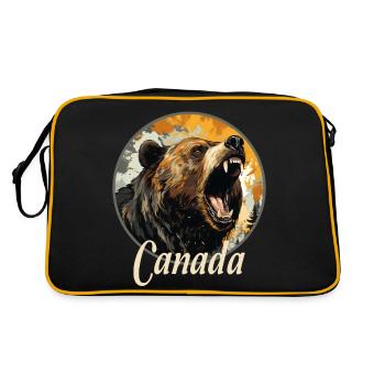 CANADA - Sac Retro - noir/or - Dos
